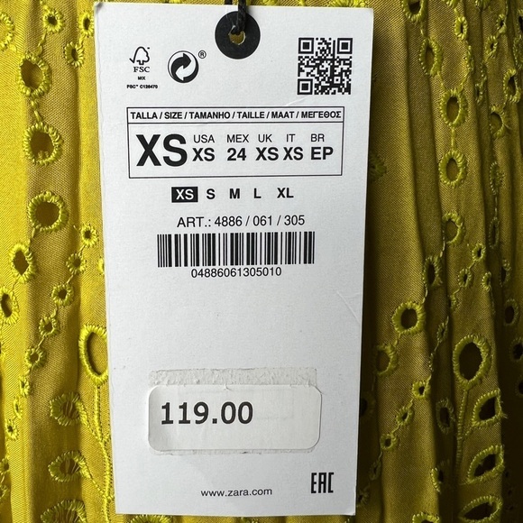 EMBROIDERED PLEATED SKIRT - Picture 4 of 5